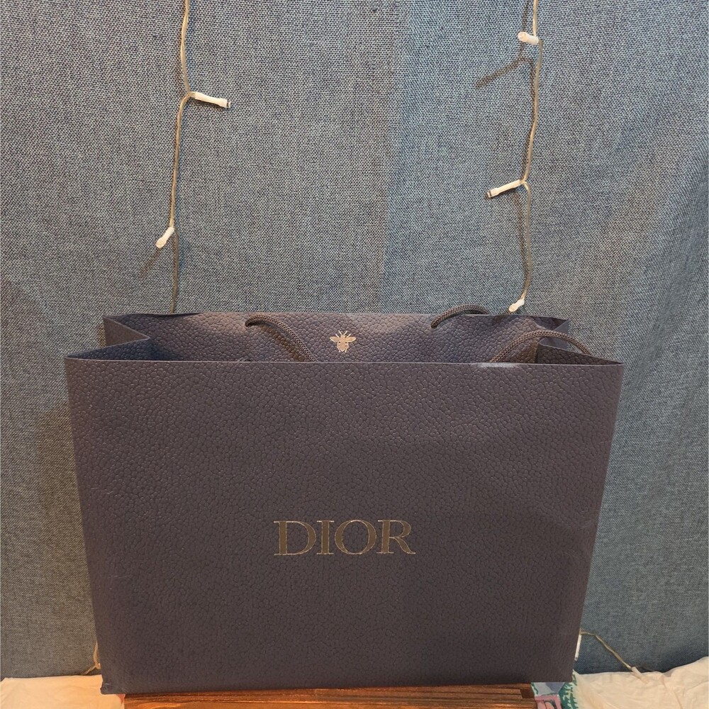 Christian Dior Paper Shopping Bag Luxury Gift Tote 14" Wide